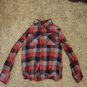flannel button down shirt